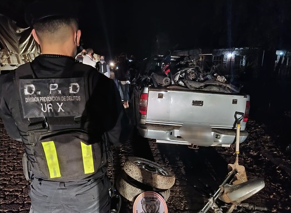 Motopartes secuestradas - Grupá