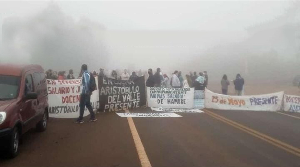 La protesta docente paralizó la provincia de Misiones