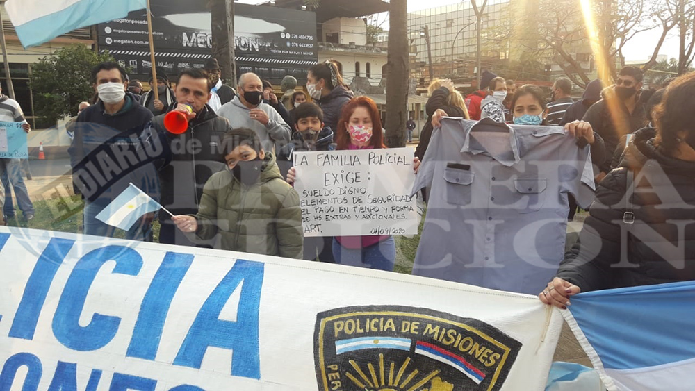 reclamo salarial de los Policías