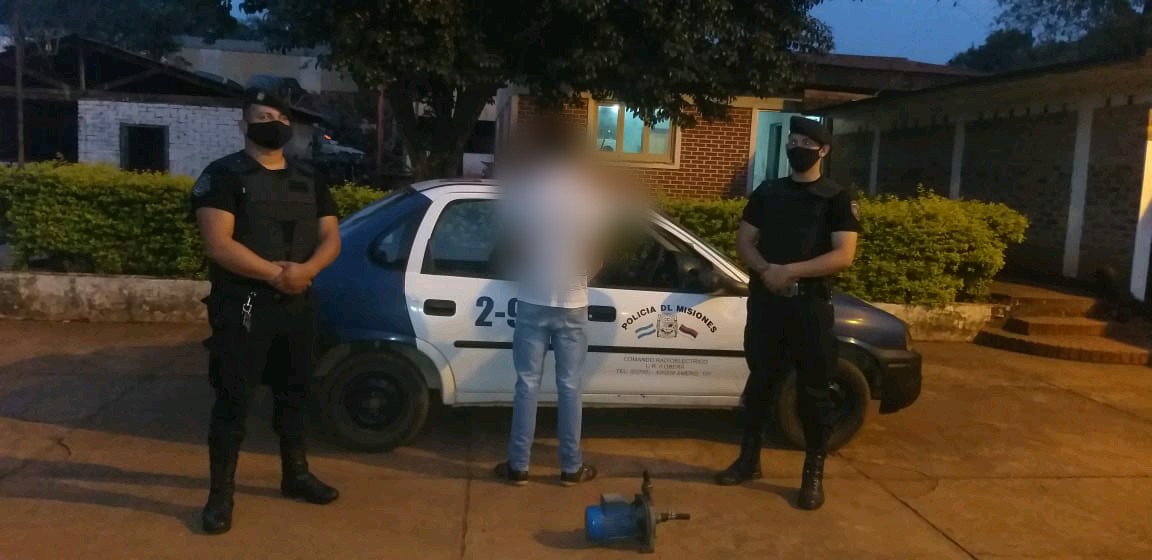 Campo Viera: robó y vendió una bomba de agua, terminó preso