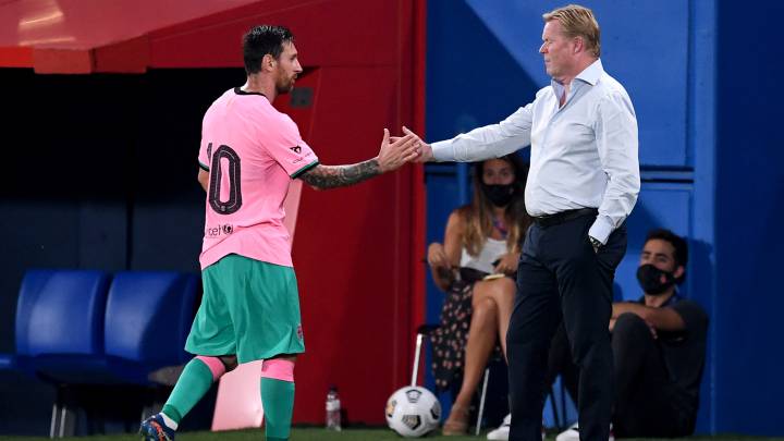 Messi marcó por duplicado en el amistoso ante Girona