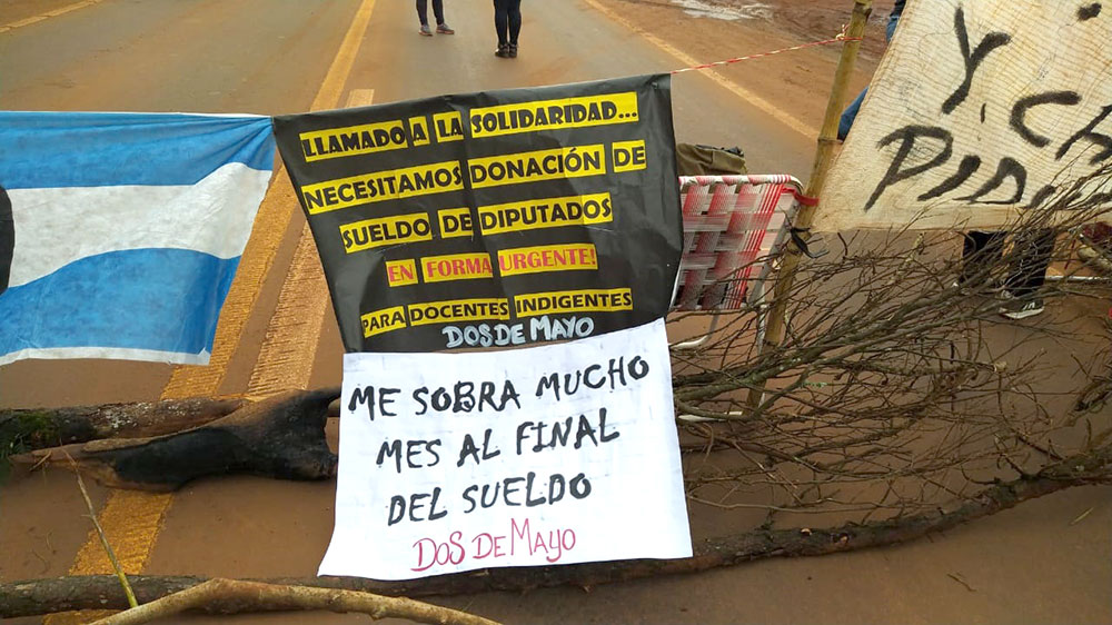 Nueva jornada de cortes de rutas en Misiones