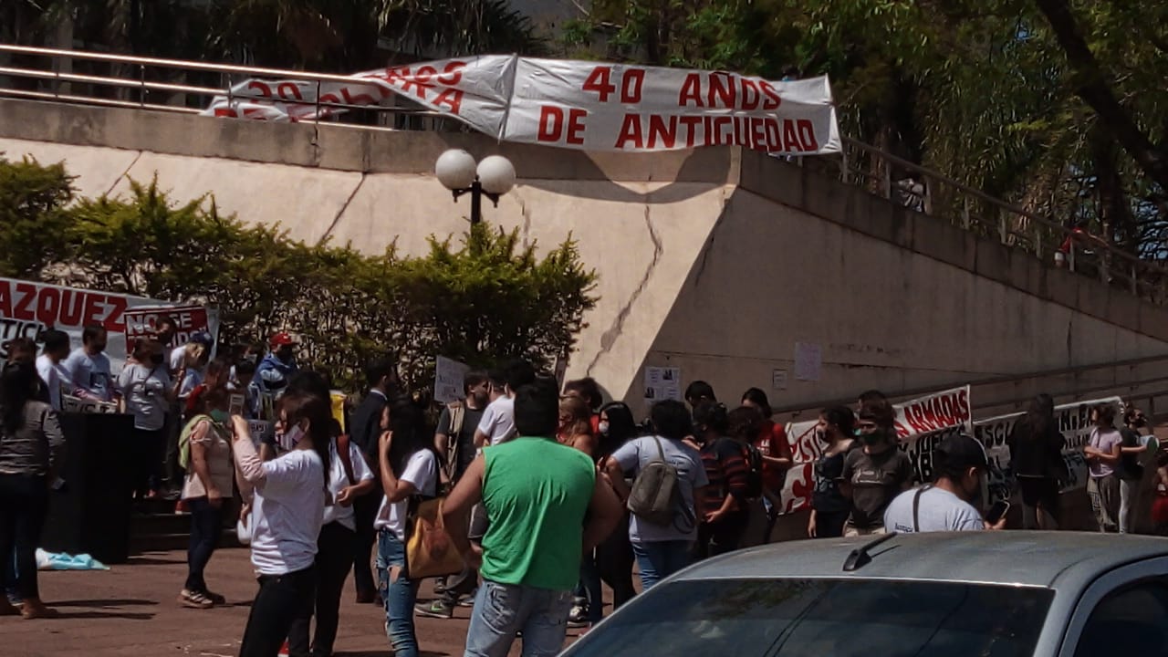 Protesta de empleados judiciales en Misiones