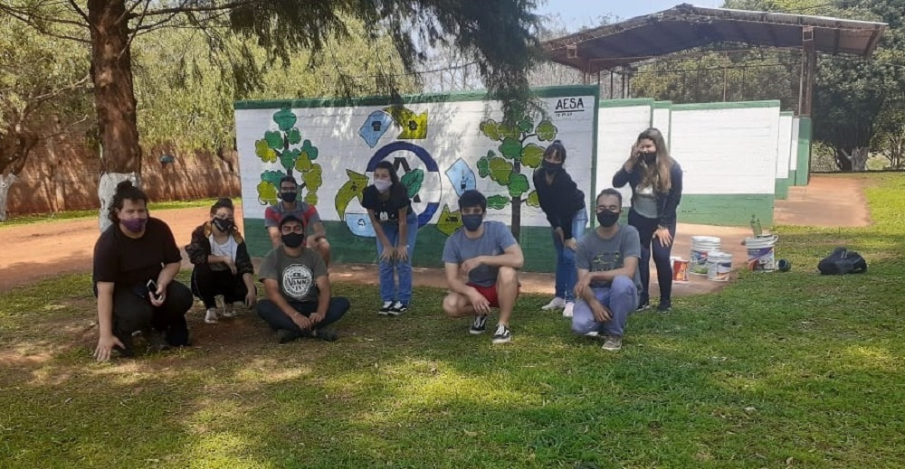 Mural por la clasificación de residuos