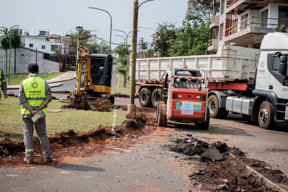 Realizan empalme en avenida Urquiza para ingresar a la Costanera