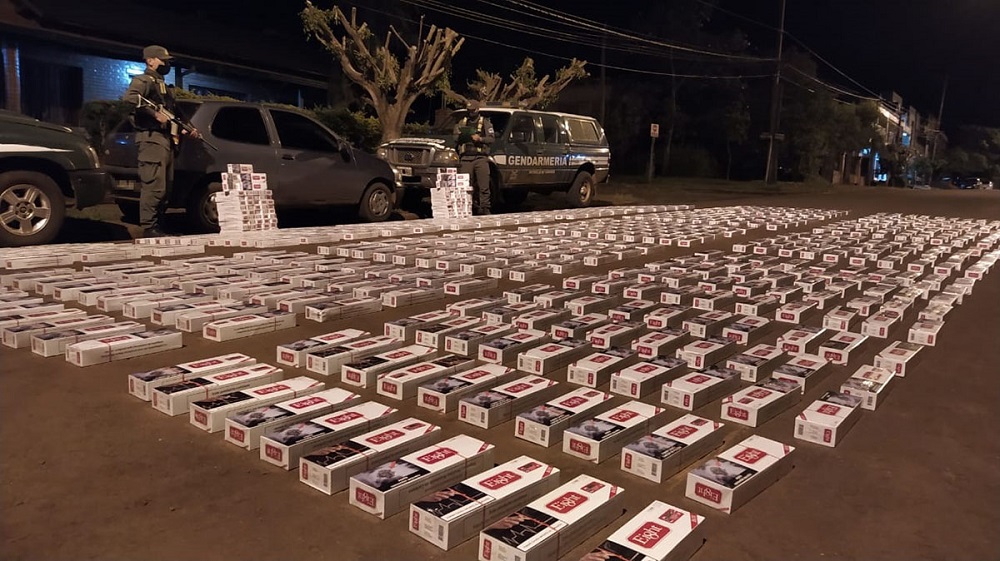 Fueron decomisados 8.500 paquetes de cigarrillos ilegales