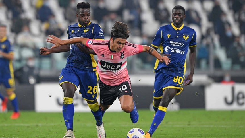 Dybala volvió a ser titular en el empate de Juventus