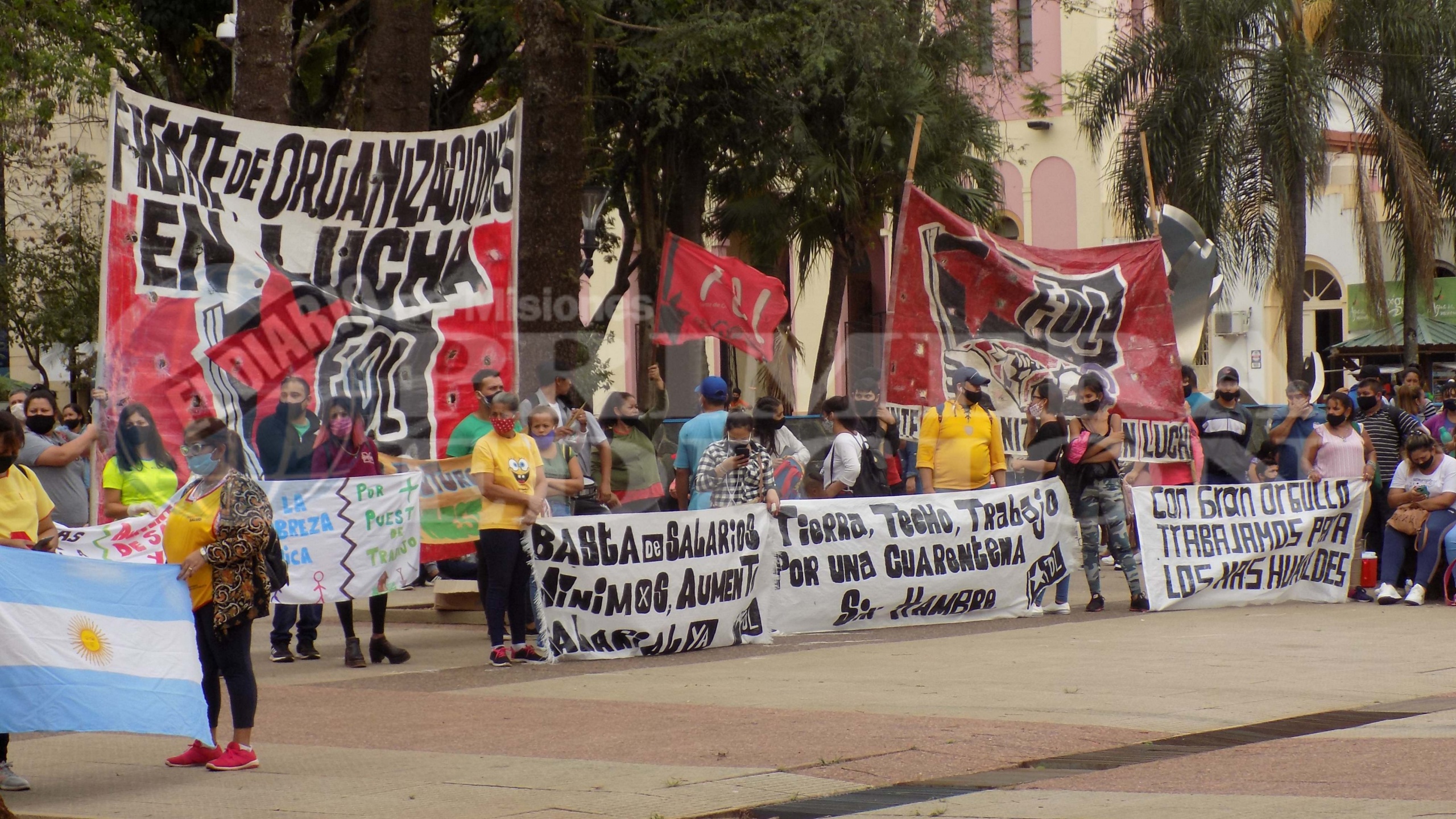 Organizaciones populares exigieron un salario digno en Posadas