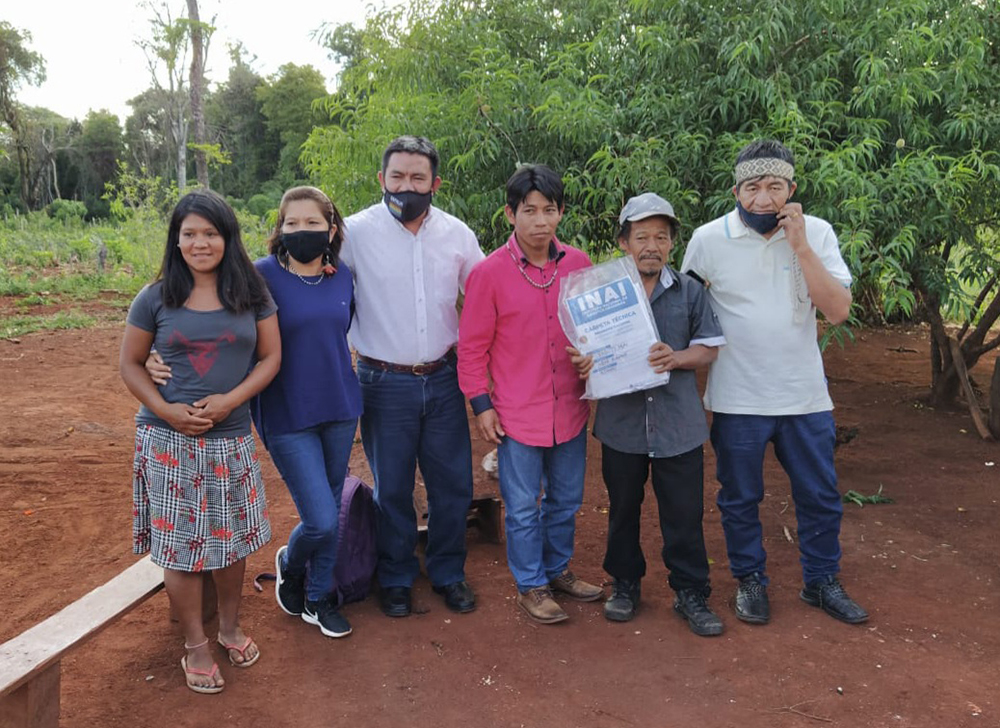 Tres pueblos mbya recibieron sus carpetas técnicas