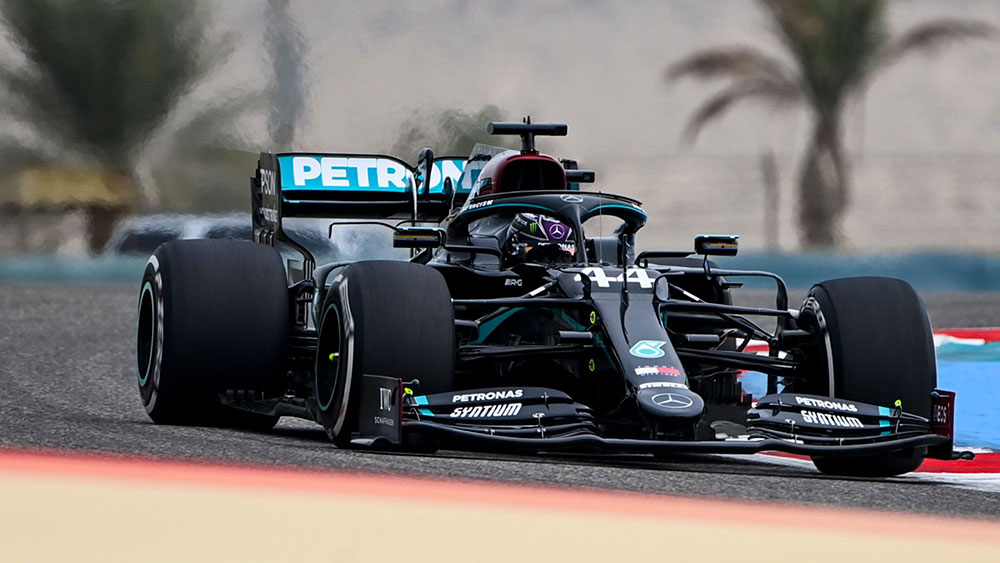 Hamilton dominó el primer ensayo en Bahrein