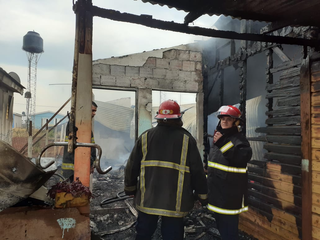 Se incendió una vivienda en Posadas