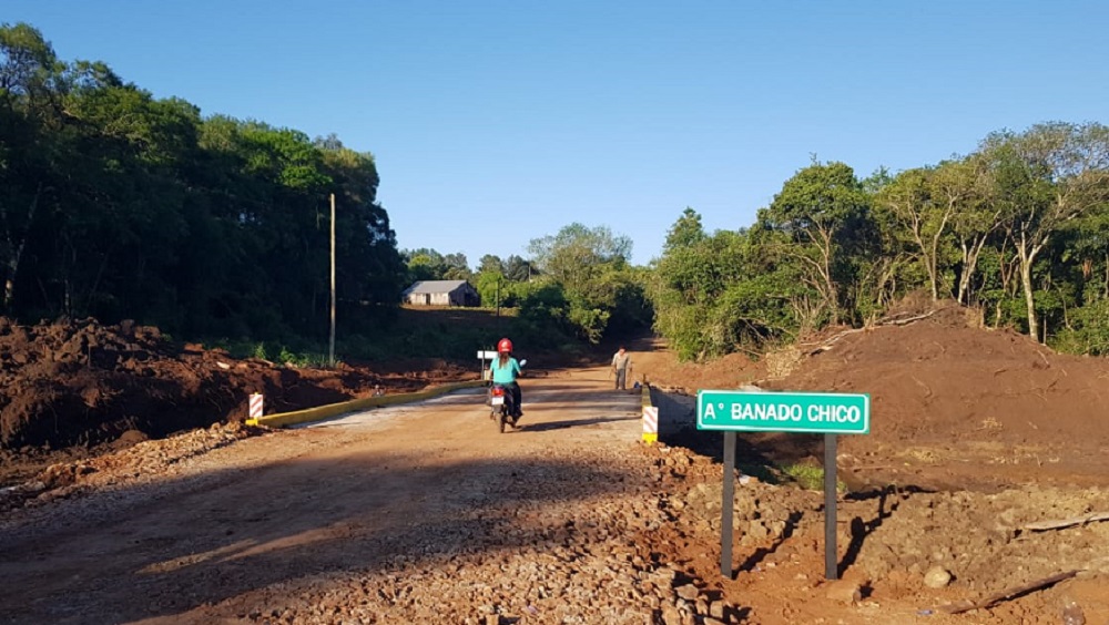 Nuevo puente en la zona rural de Leandro N. Alem