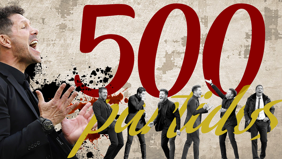 Simeone cumplió los 500 partidos en Atlético Madrid