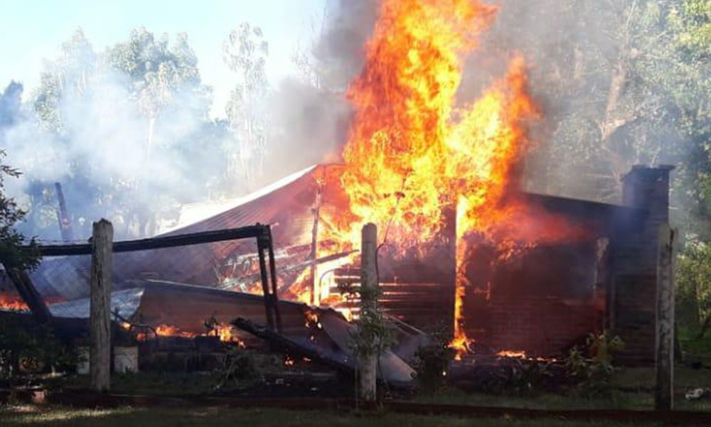Incendio vivienda Alberdi