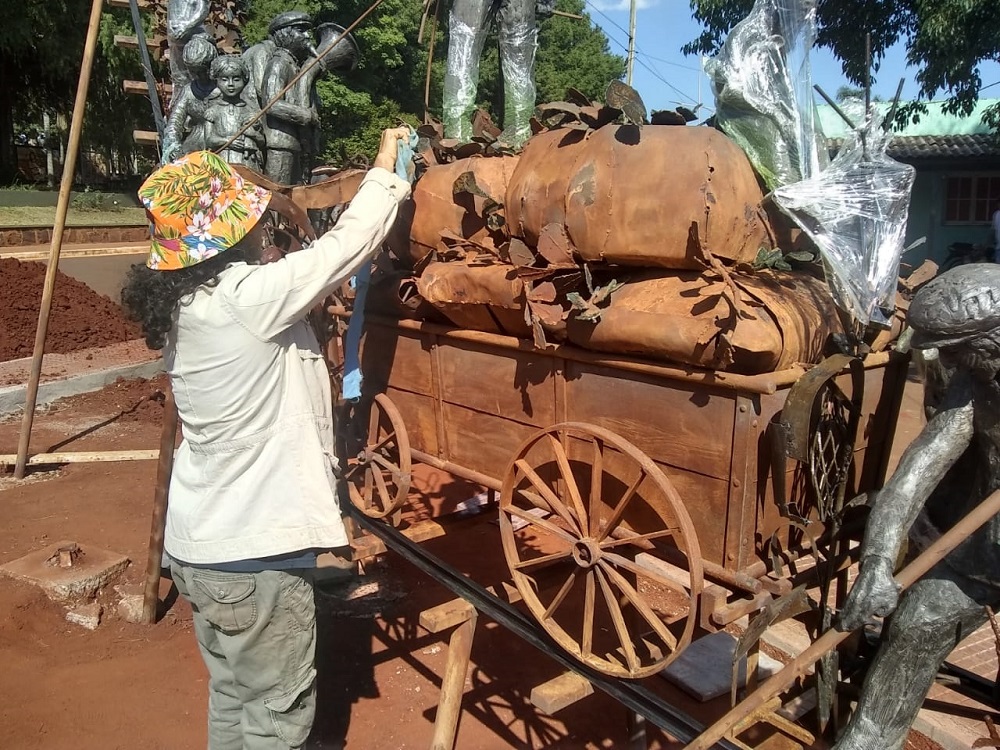 Silvana Kelm transforma en arte la historia de Colonia Liebig