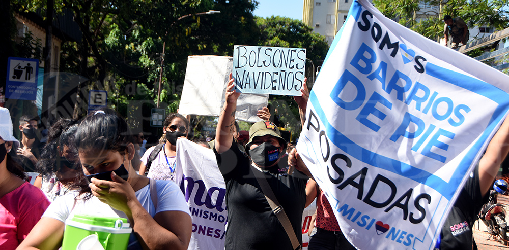 Nuevamente, la plaza 9 de Julio fue centro de reclamos