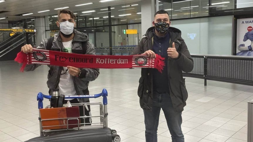 Lucas Pratto arribó a Países Bajos para sumarse a Feyenoord