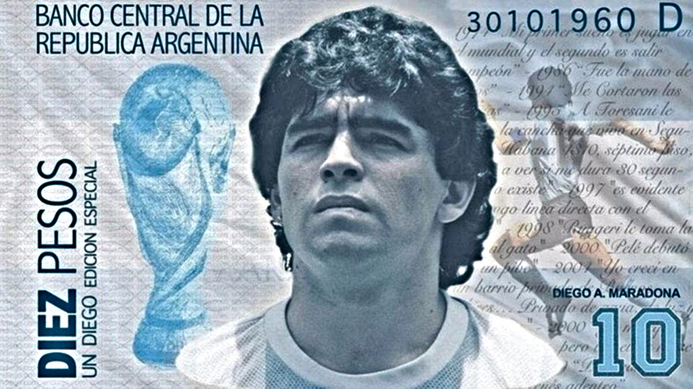 Maradona en billetes: las razones detrás del proyecto