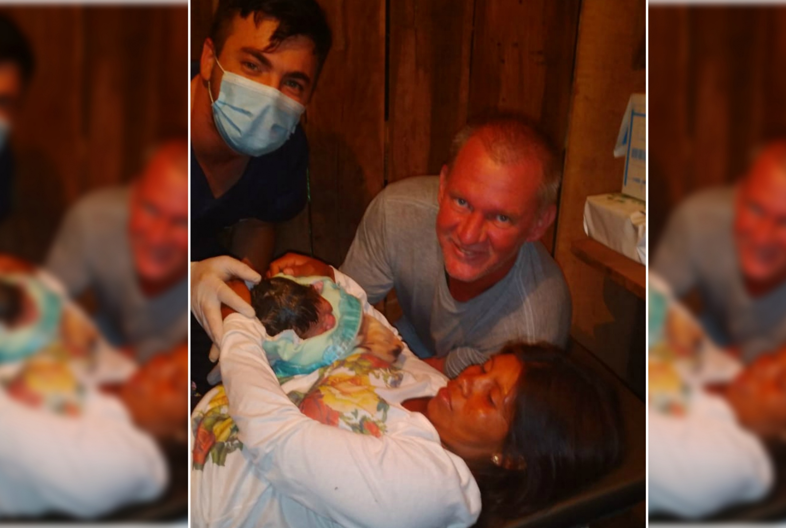 En pleno temporal, asistieron un parto en la aldea Ara Poty