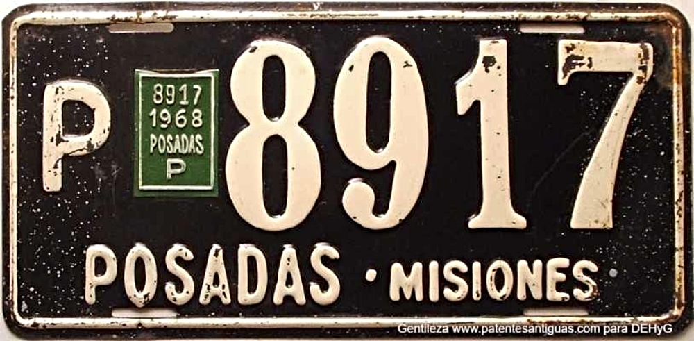 Placas de identificación: La “N” de Misiones