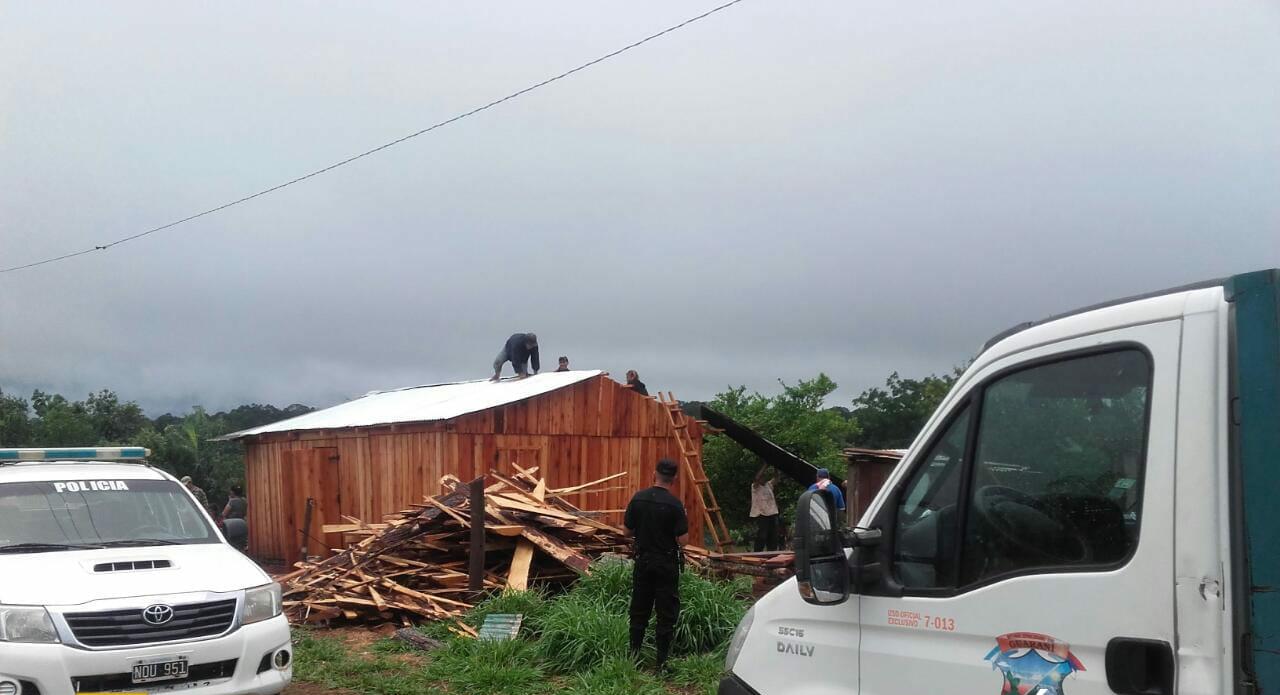 La tormenta afectó la zona Centro y provocó voladura de techos
