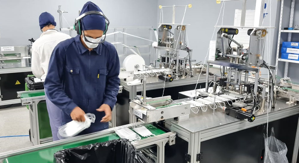 MED Industrial - elaboración de barbijos