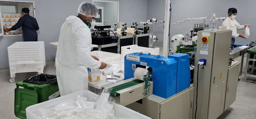 MED Industrial - elaboración de barbijos