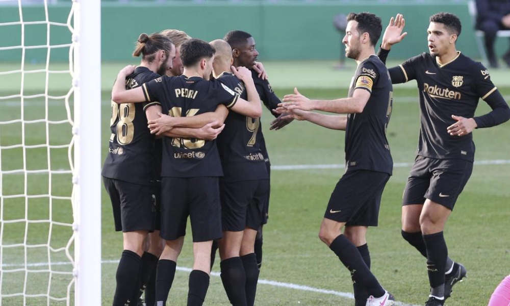 Sin Messi, el Barcelona derrotó 2-0 al Elche de Jorge Almirón