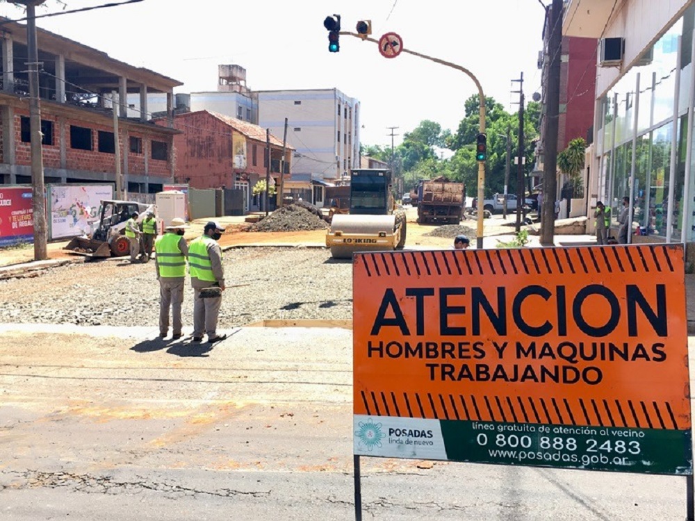 trabajos en la avenida Blas paareta 14-01-2021