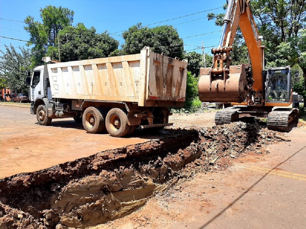 Continuan las obras de saneamiento en distintos puntos de Posadas