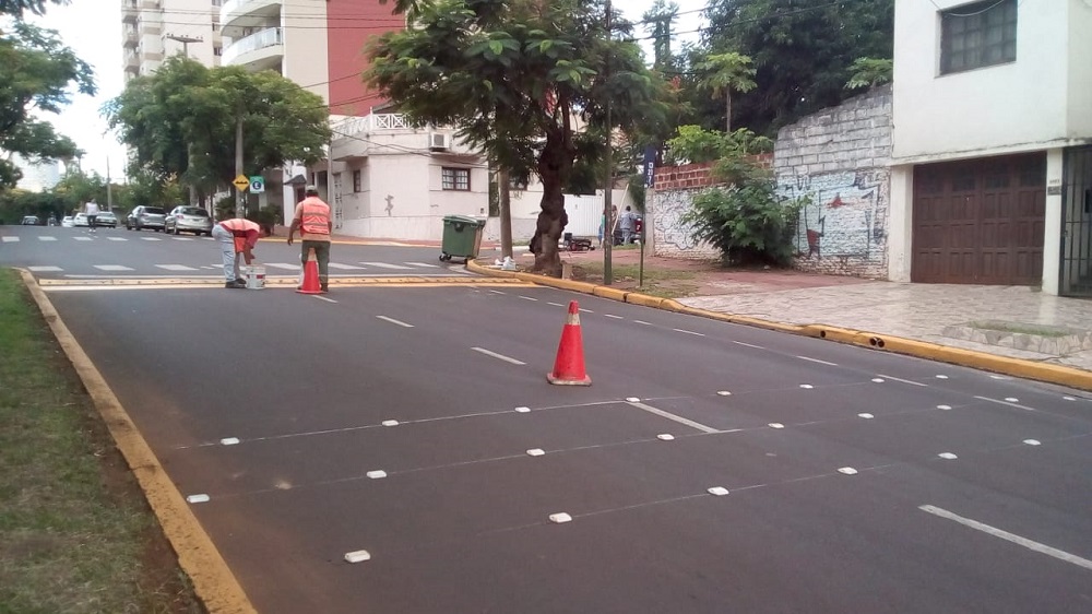 Instalaron un reductor de velocidad sobre la avenida Roque Pérez