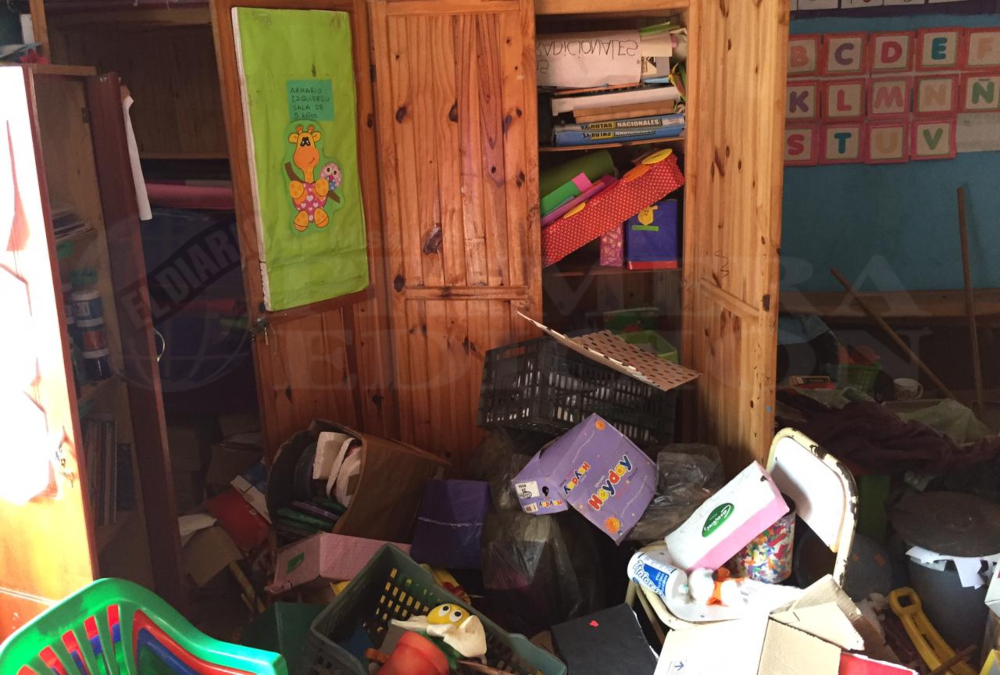 Destrozos en la Escuela 933 ponen en duda el inicio del ciclo lectivo 2021