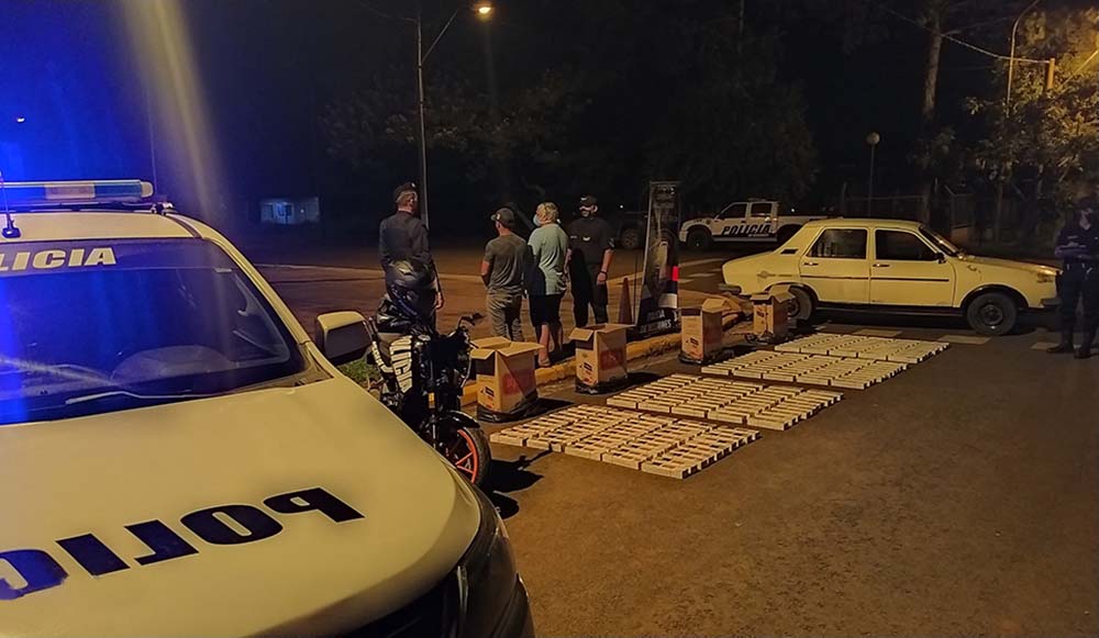 Interceptan un automóvil repleto con cigarrillos de contrabando