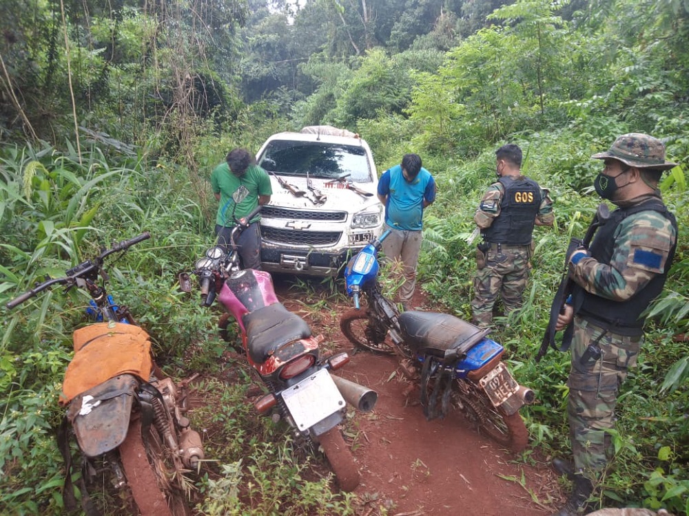Atraparon a dos cazadores furtivos en Yabotí