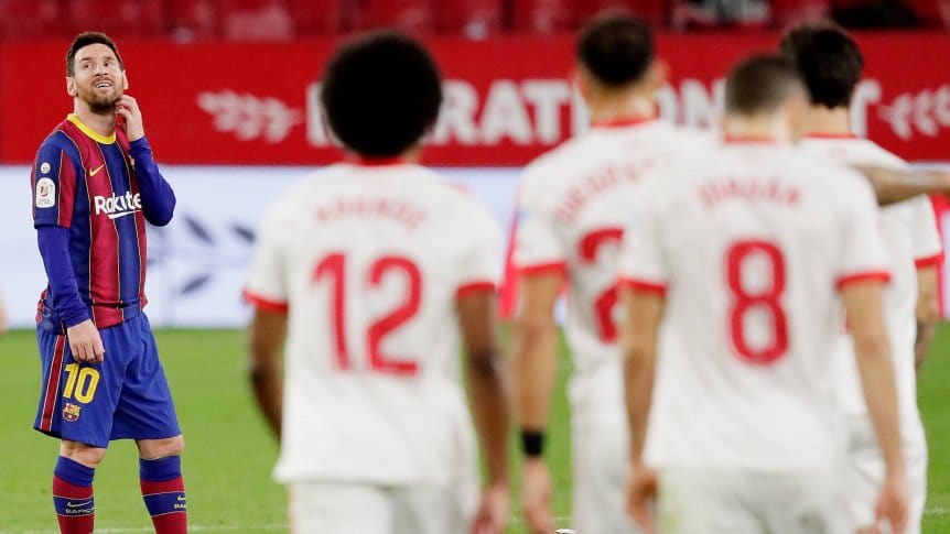 Copa del Rey: Sevilla derrotó a Barcelona en la semifinal de ida