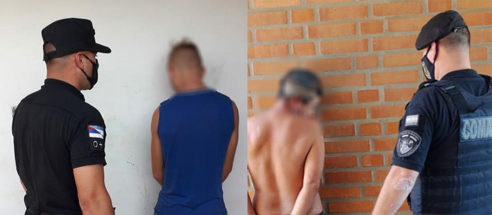 Dos detenidos por violencia en Posadas y en San Vicente