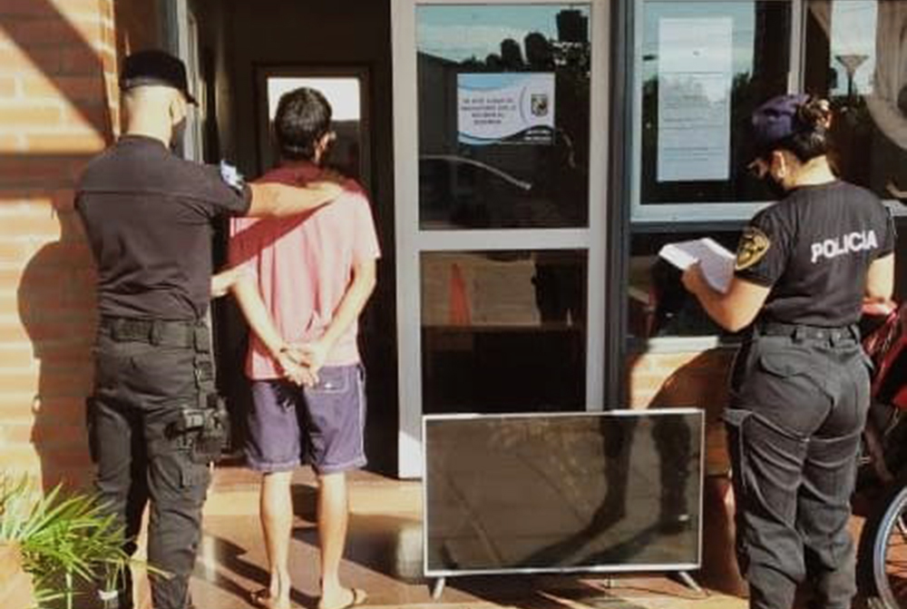 Cayó "Luisito" por robar la tele de una jubilada