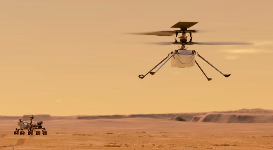 La NASA busca concretar el primer vuelo de un helicóptero en Marte