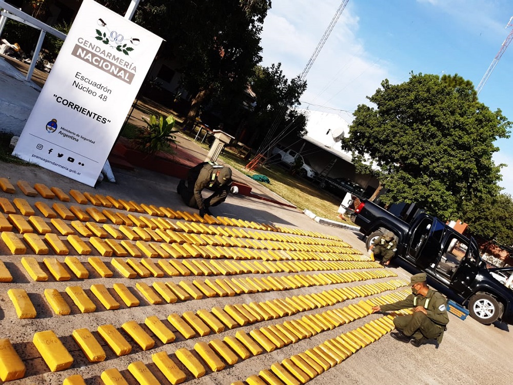 Secuestraron en Corrientes más de 600 kilos de marihuana