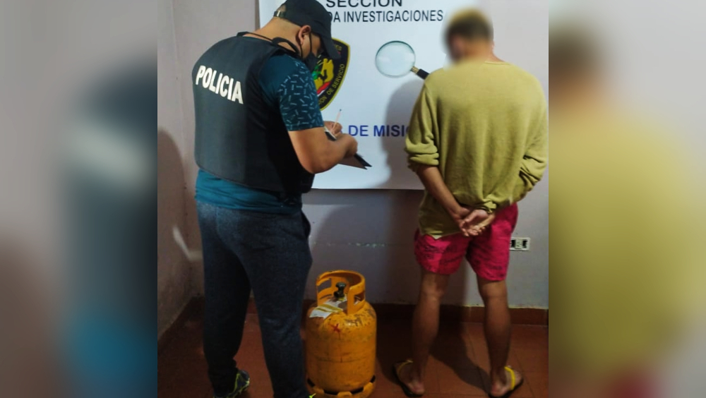 Terminó tras las rejas luego de robar y vender garrafas ajenas