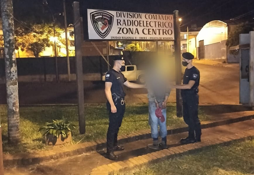 Oberá - Agredió a su pareja, provocó daños en su vivienda y fue detenido