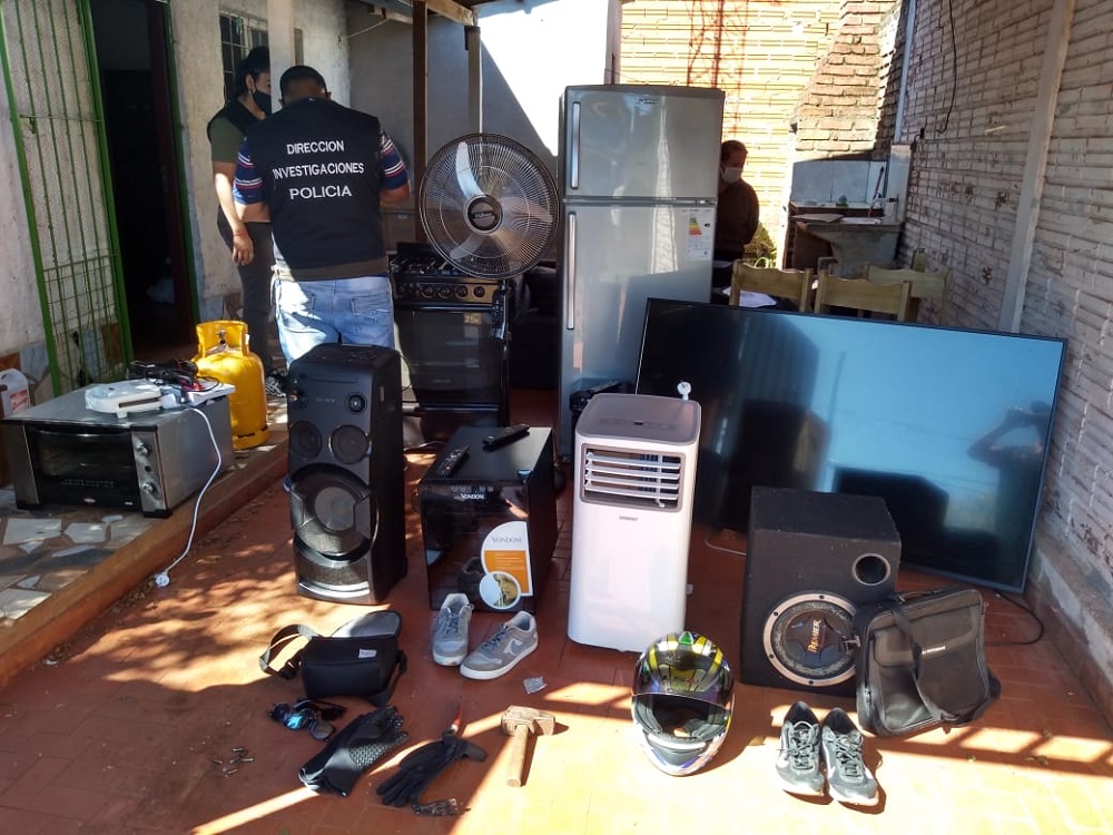 Hallaron aguantadero de barreteros vinculados a varios robos en viviendas