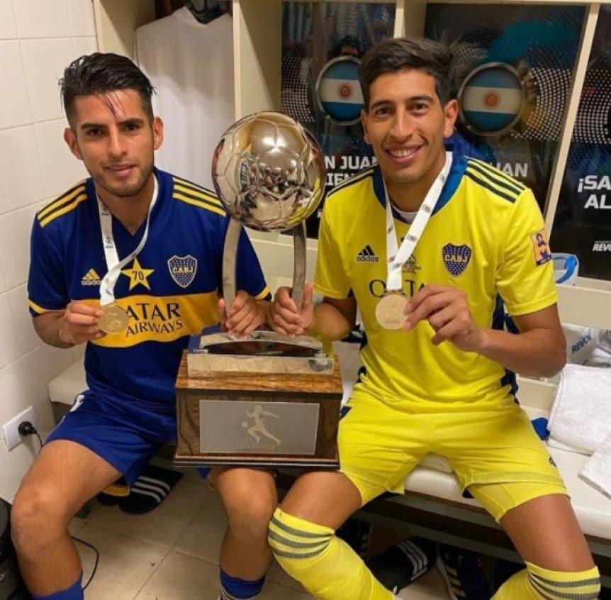Boca: Andrada y Zambrano dieron negativo de COVID y entrenan con el resto del plantel