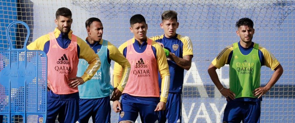Boca: Marcos Rojo entrenó normal, y se incorporaron Maroni y Obando
