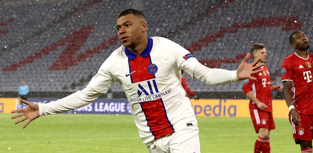 Con doblete de Mbappé, el PSG venció al Bayern Múnich