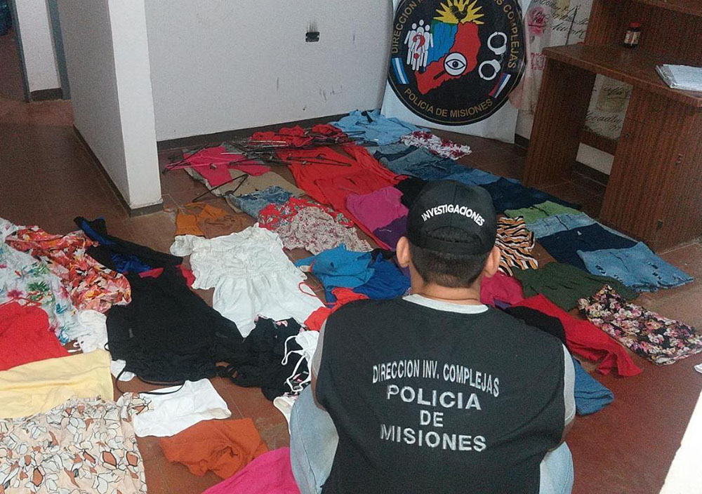 Secuestraron indumentaria robada en un local el pasado lunes