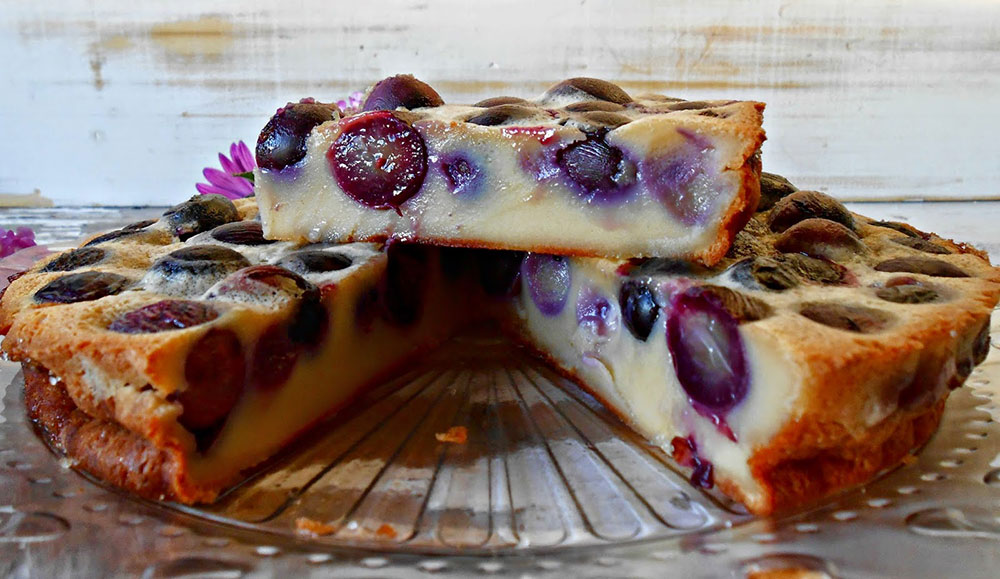 Clafoutis de uvas