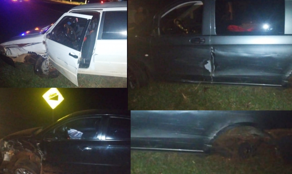 Choque múltiple: casi provoca una tragedia por conducir ebrio