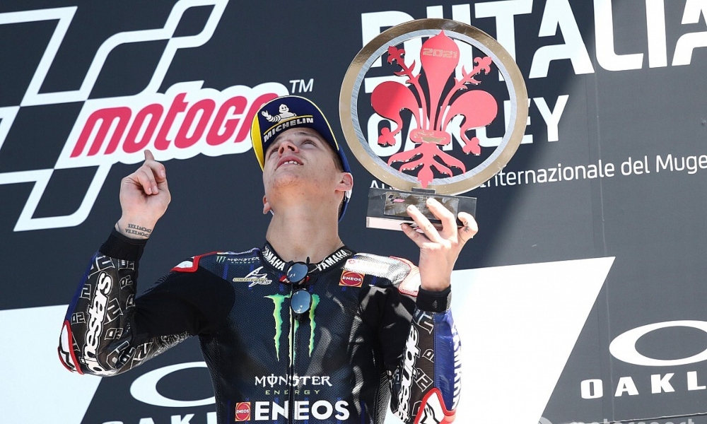 Quartararo ganó el Gran Premio de Italia en homenaje a Dupasquier