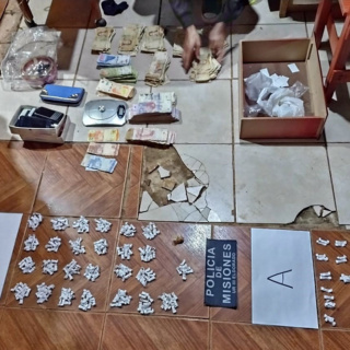 Desbarataron un kiosco de cocaína en Montecarlo